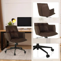 SOLAO LIFE - Home Office Bürostuhl Dunkelbraun