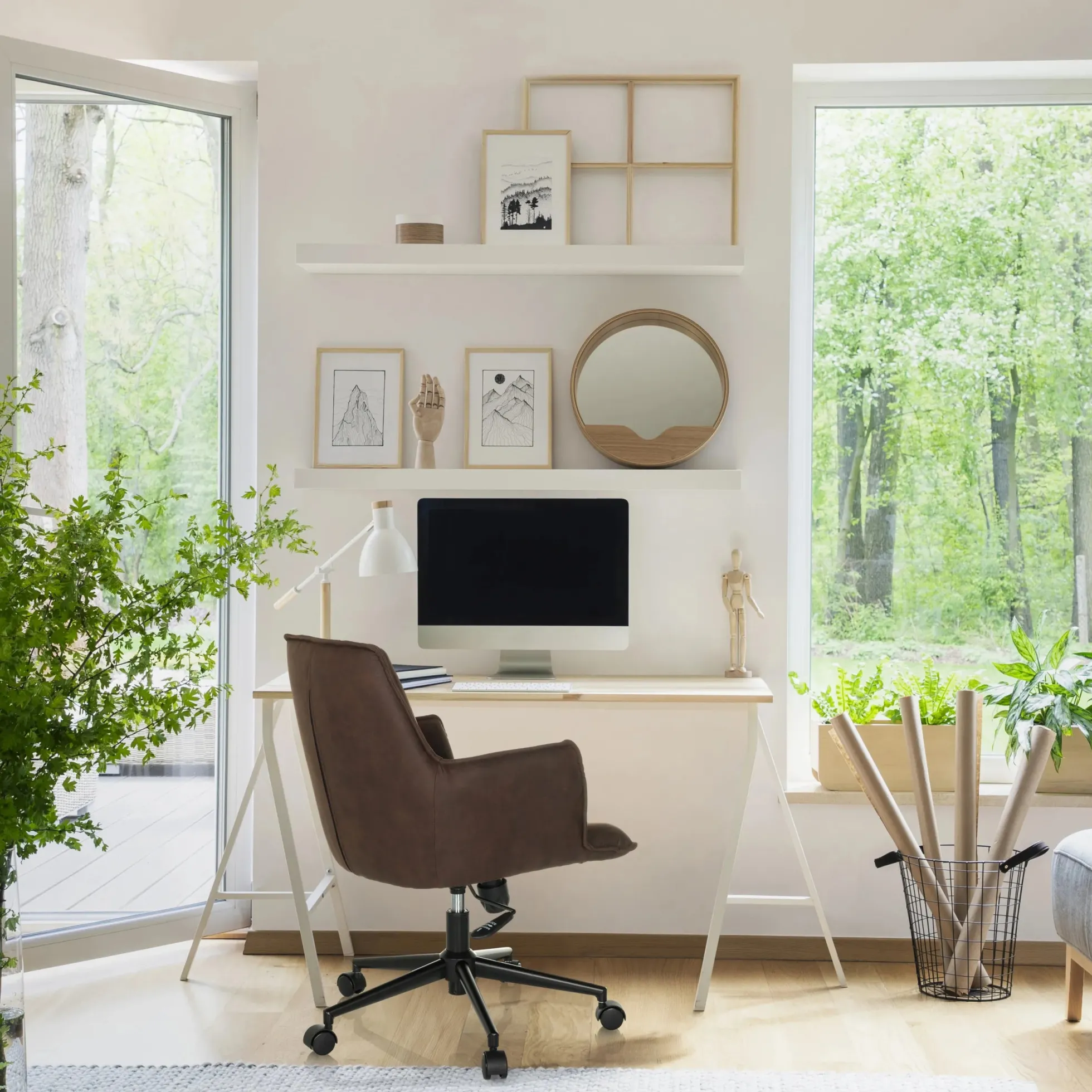 SOLAO LIFE - Home Office Bürostuhl Dunkelbraun