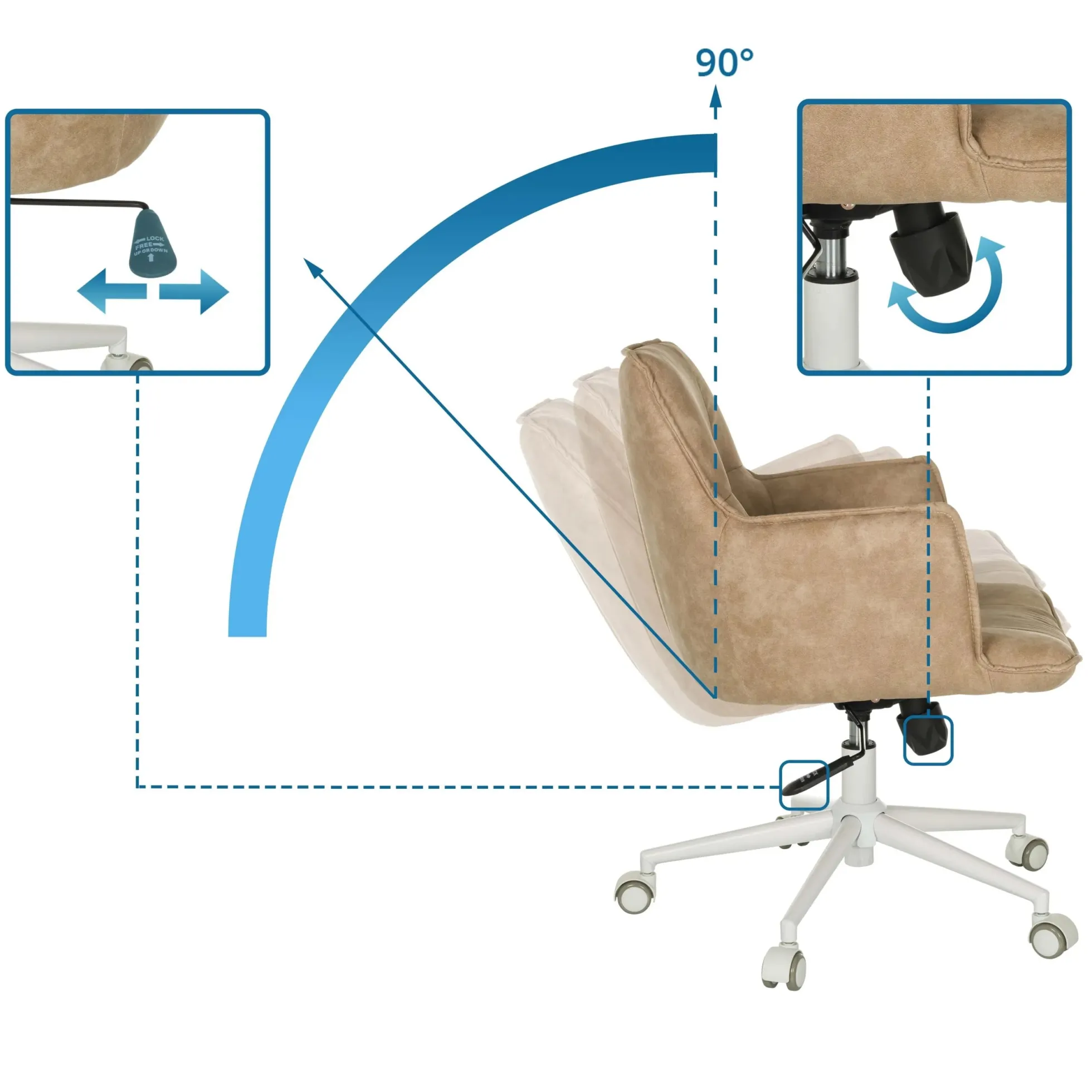 SOLAO LIFE W - Home Office Bürostuhl Beige