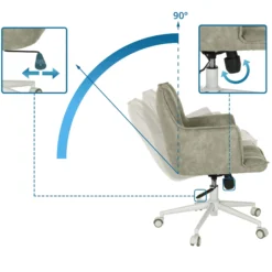 SOLAO LIFE W - Home Office Bürostuhl Grau