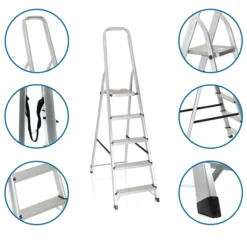 SOLID III | 5 Stufen - Klappleiter Aluminium