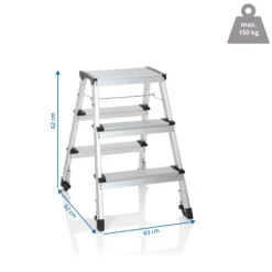 SOLID IV | 3 Stufen - Klappleiter Aluminium