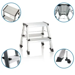 SOLID VI | 2 Stufen - Klappleiter Aluminium