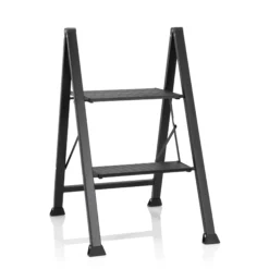SOLID W5 | 2 Stufen - Klappleiter Schwarz
