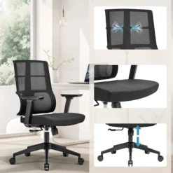 SPINIO - Profi Bürostuhl Schwarz