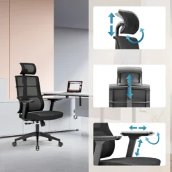 SPINIO PRO - Profi Bürostuhl Schwarz
