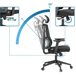 SPINIO PRO - Profi Bürostuhl Schwarz