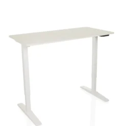 STAND BASIC - Elektrisch höhenverstellbarer Schreibtisch 120 x 60 Weiß