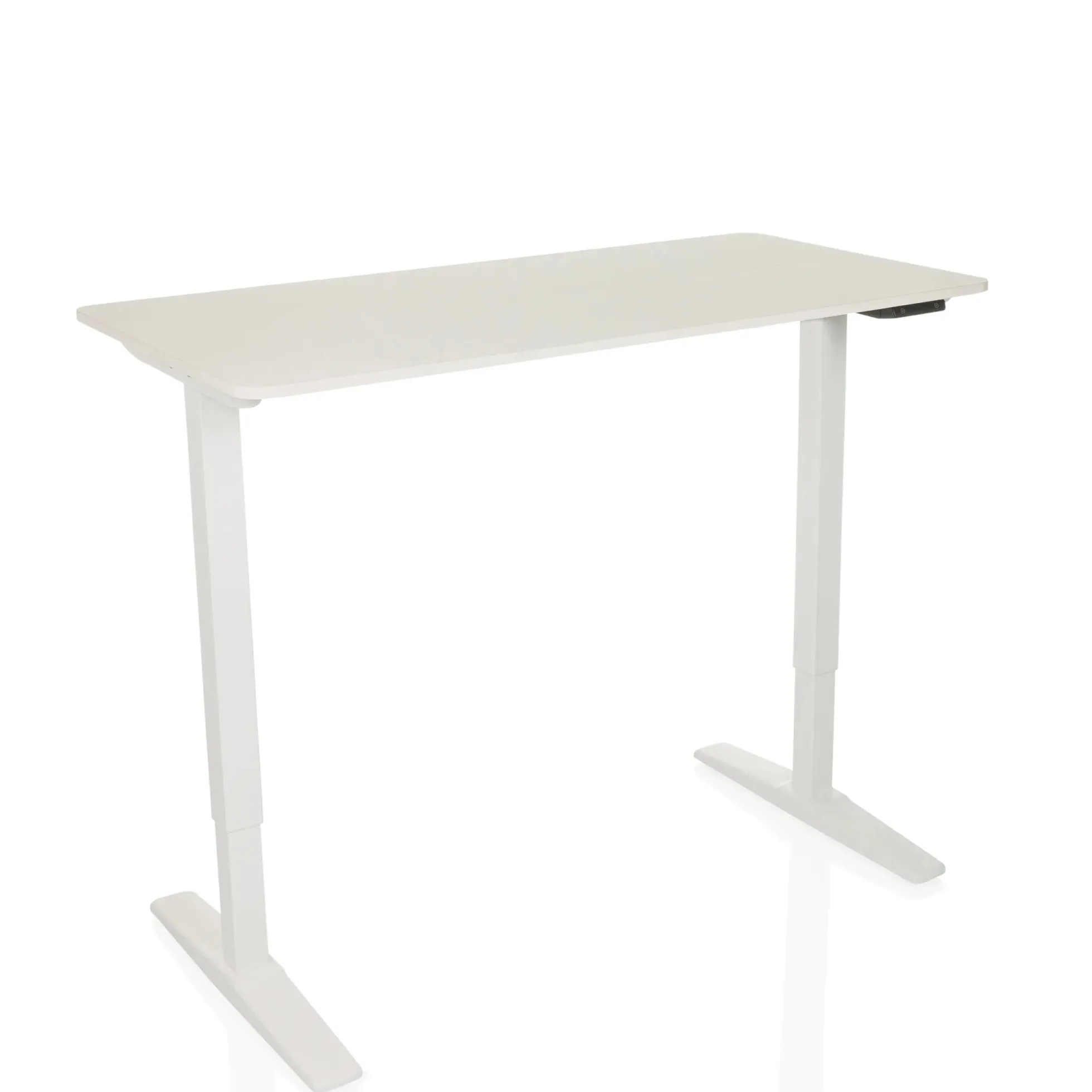 STAND BASIC - Elektrisch höhenverstellbarer Schreibtisch 120 x 60 Weiß