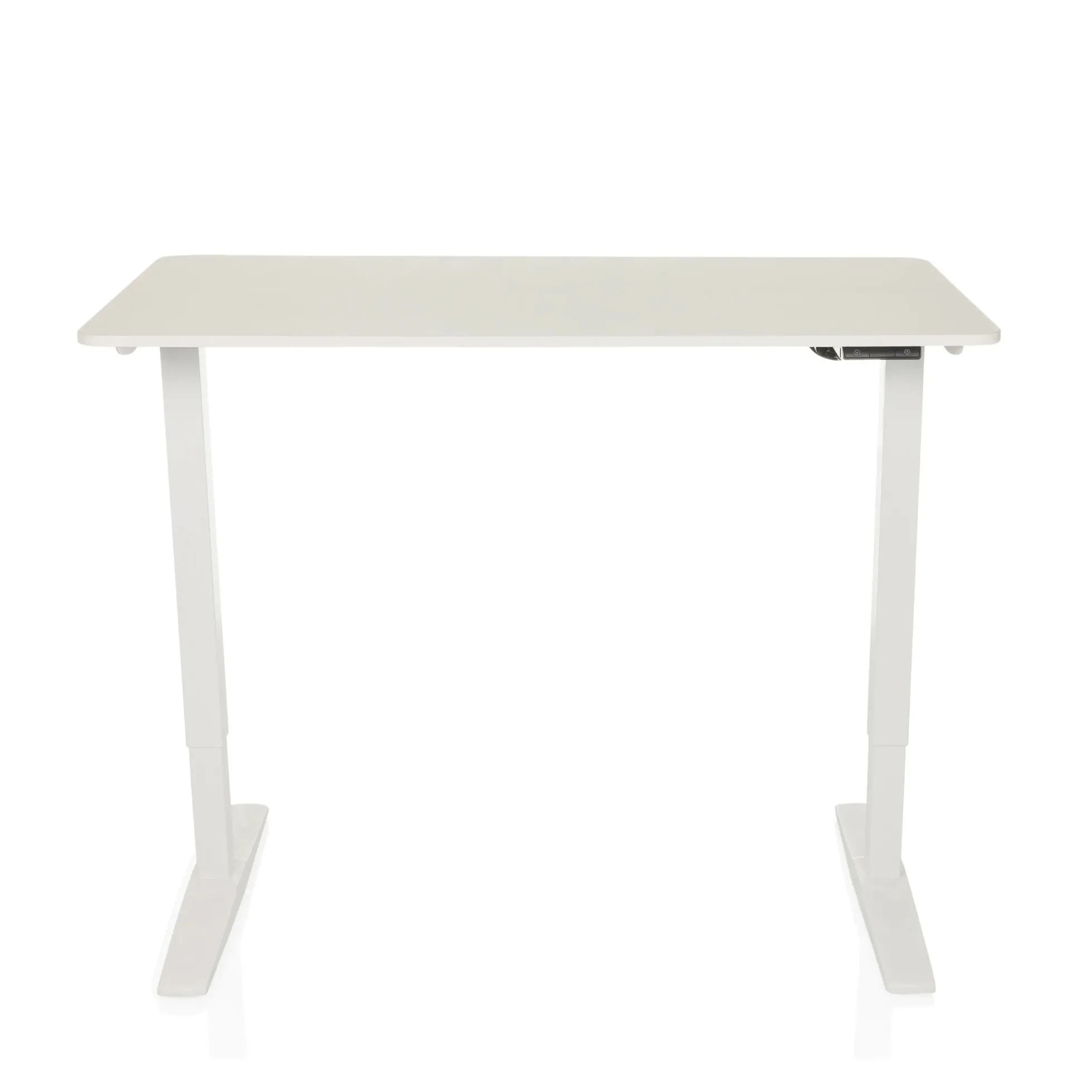 STAND BASIC - Elektrisch höhenverstellbarer Schreibtisch 120 x 60 Weiß