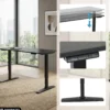STAND CARBON - Elektrisch höhenverstellbarer Schreibtisch 120 x 60 Schwarz