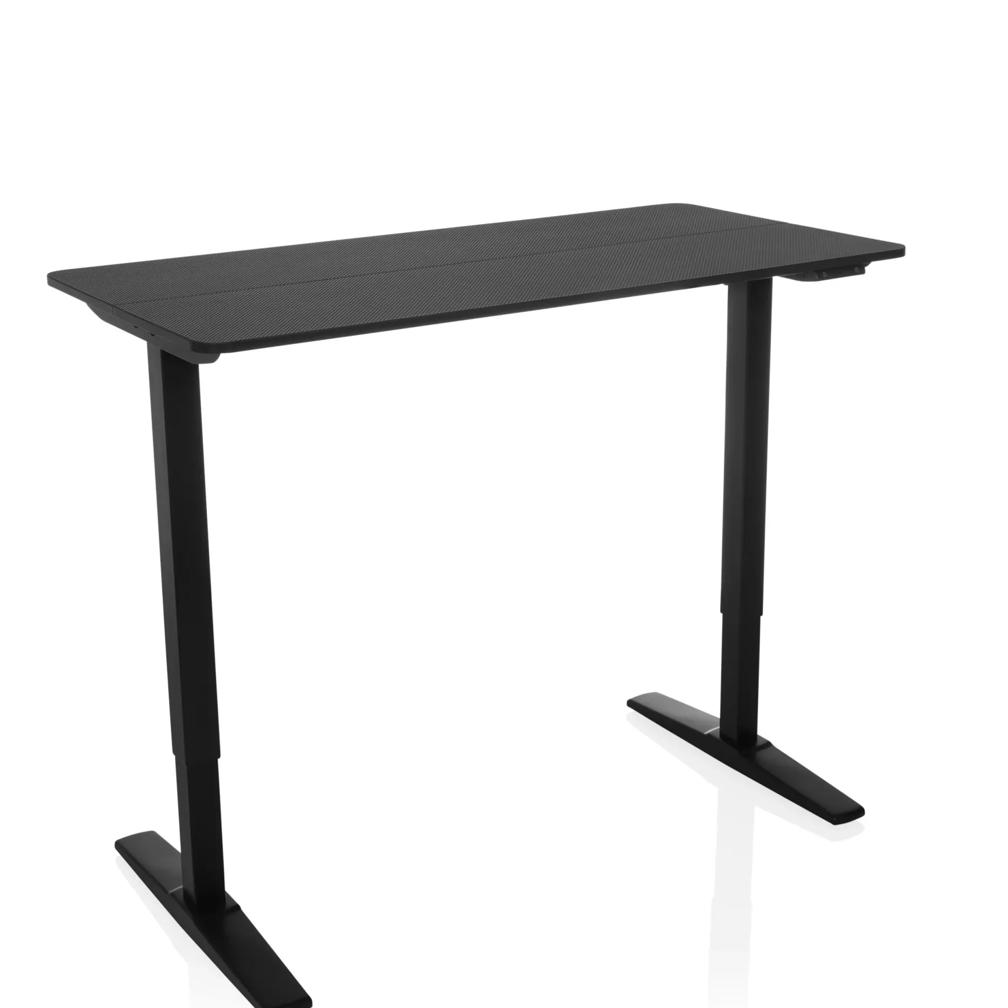 STAND CARBON - Elektrisch höhenverstellbarer Schreibtisch 120 x 60 Schwarz