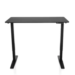 STAND CARBON - Elektrisch höhenverstellbarer Schreibtisch 120 x 60 Schwarz