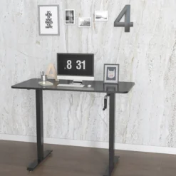 STAND CR - Stehschreibtisch Schwarz