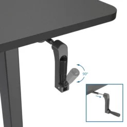 STAND CR - Stehschreibtisch Schwarz