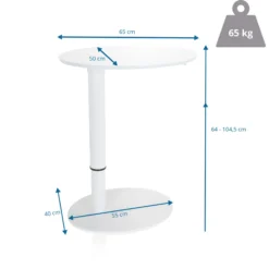 STAND III - Stehschreibtisch Weiß