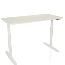 STAND PRO - Elektrisch höhenverstellbarer Schreibtisch 140 x 70 Weiß