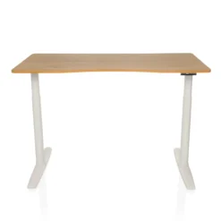 STAND PRO R - Elektrisch höhenverstellbarer Schreibtisch 140 x 70 Eiche