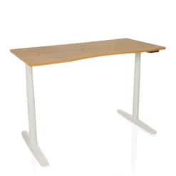 STAND PRO R - Elektrisch höhenverstellbarer Schreibtisch 140 x 70 Eiche