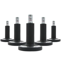 STATO-M | 11 mm | Teppichboden - Stuhlgleiter Schwarz/Chrom