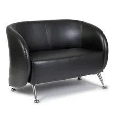 ST. LUCIA | 2-Sitzer - Lounge Sofa Schwarz