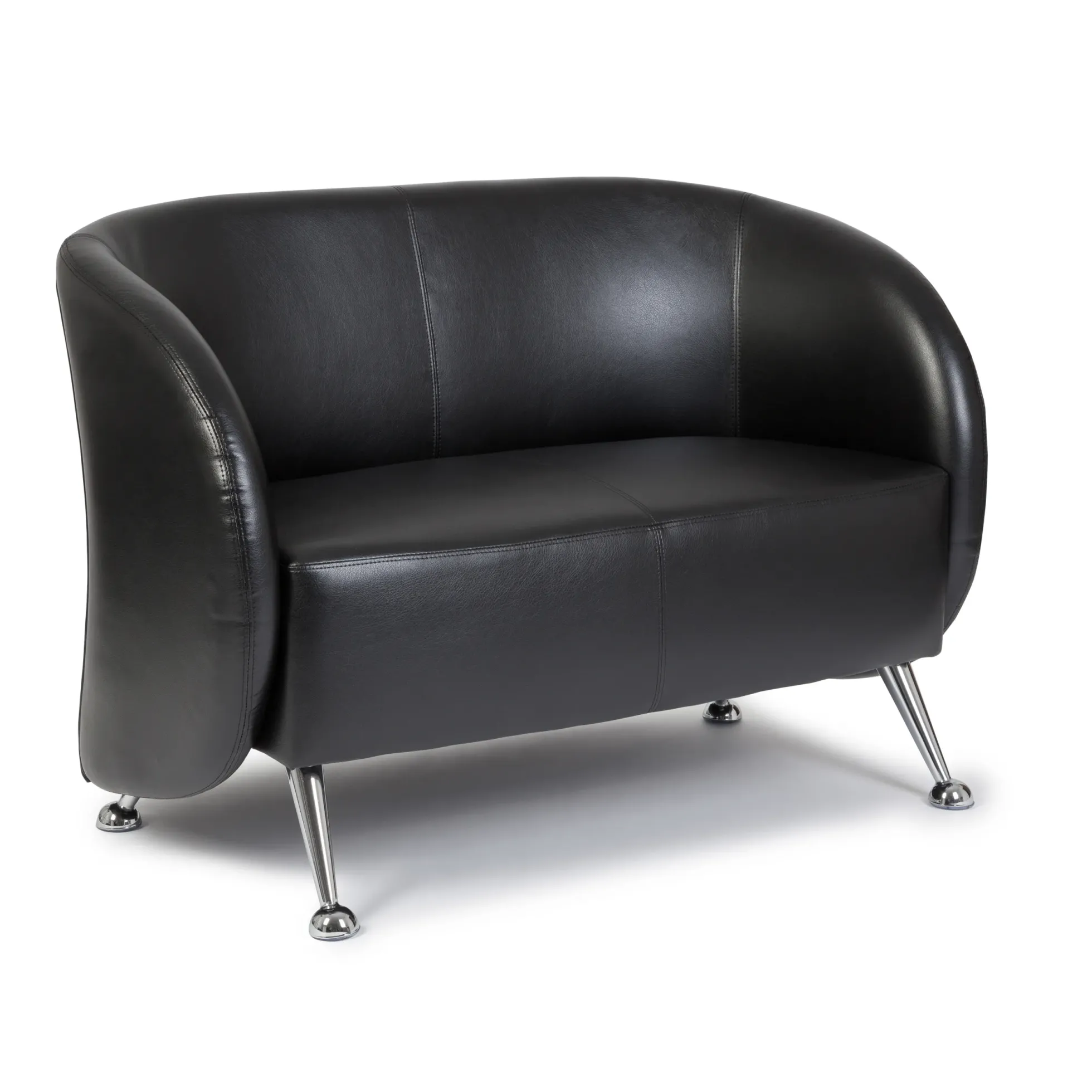 ST. LUCIA | 2-Sitzer - Lounge Sofa Schwarz