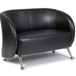 ST. LUCIA | 2-Sitzer - Lounge Sofa Schwarz