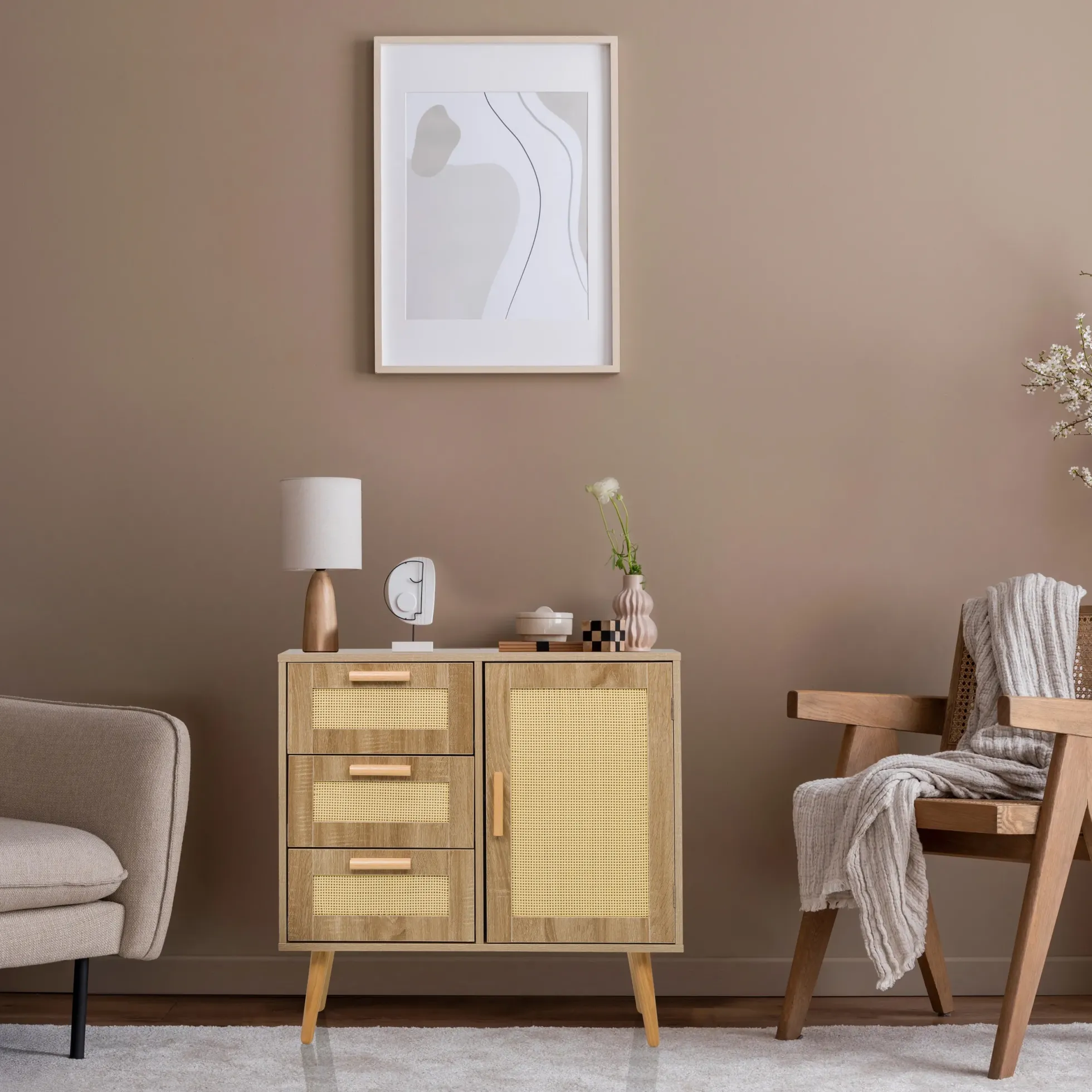 STRYN - Sideboard Hellbraun