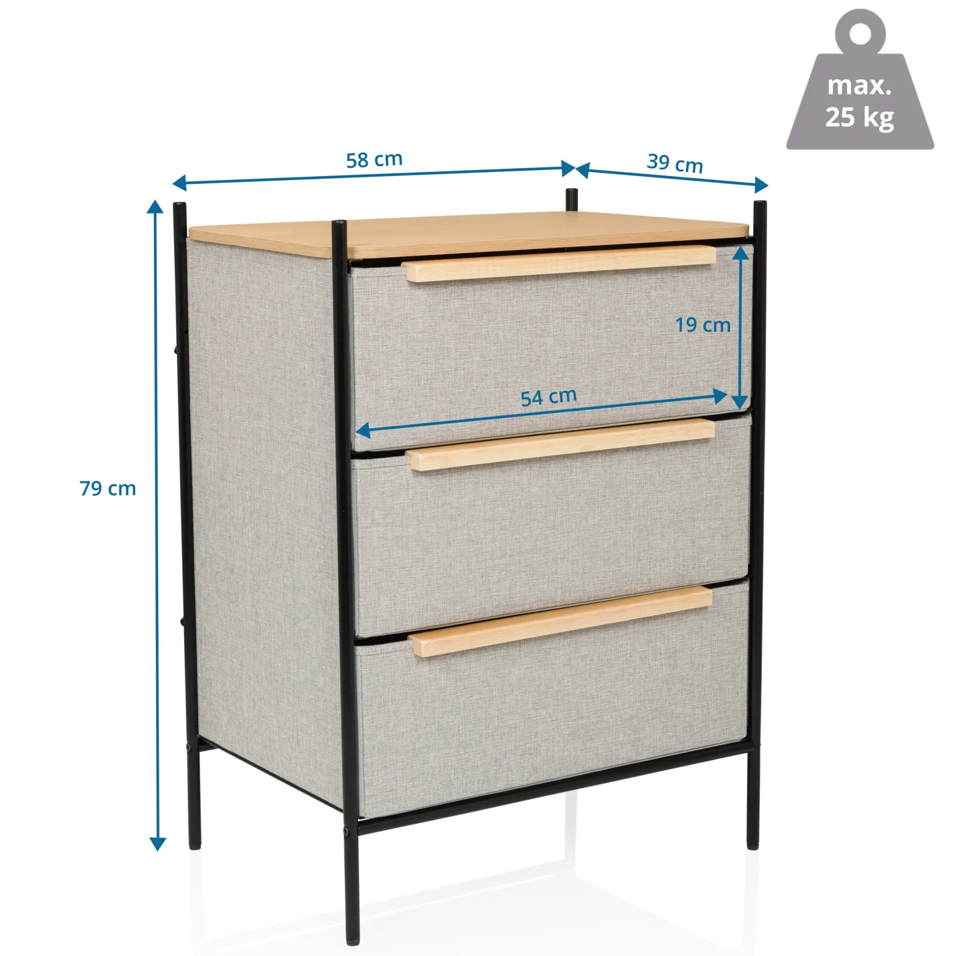 STUVAR - Kommode Taupe