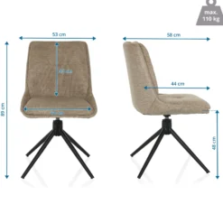 TARVISO I - Polsterstuhl Beige