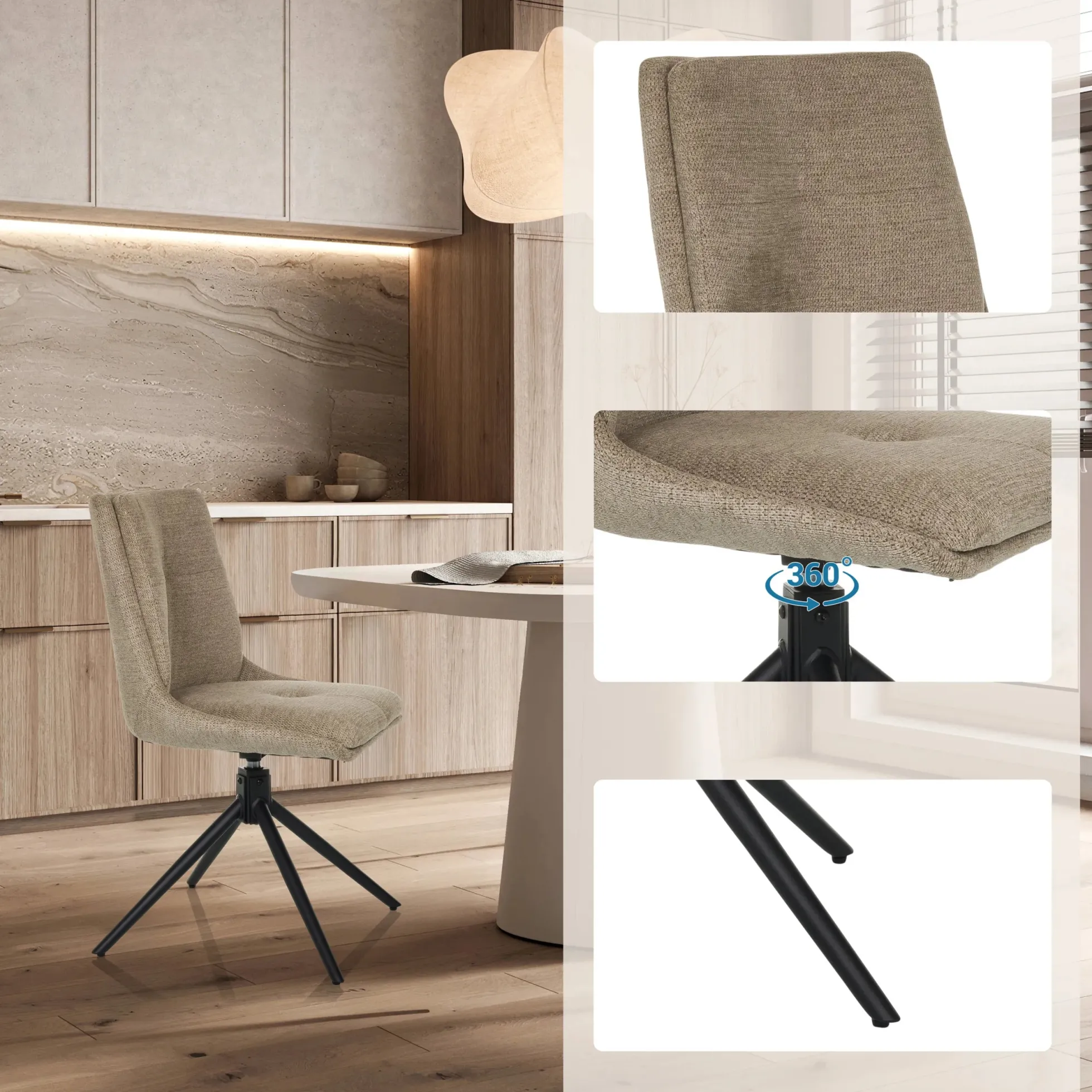 TARVISO I - Polsterstuhl Beige