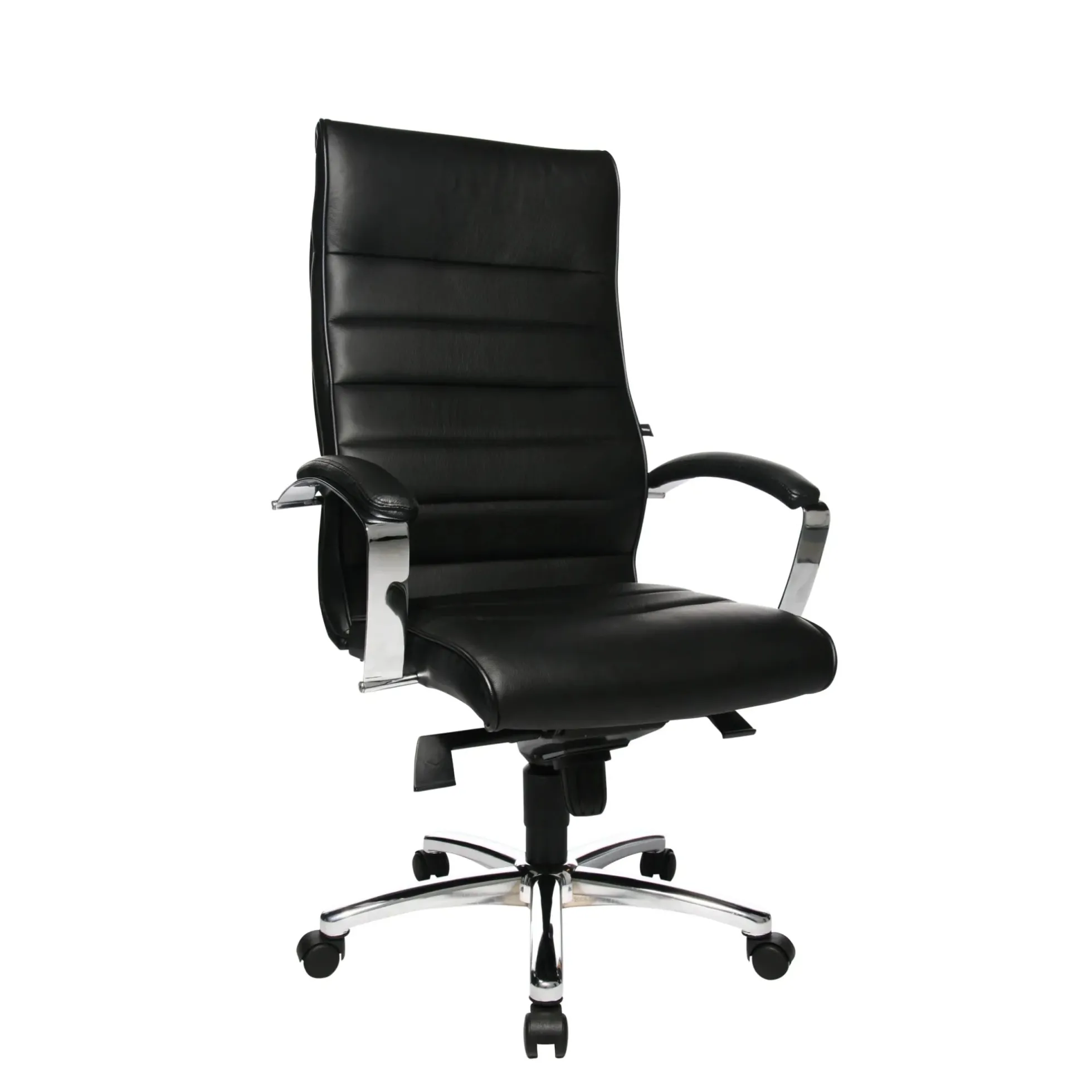 TD Lux 10 Leder - Profi Chefsessel Schwarz