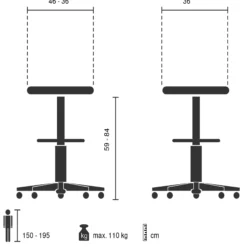Tec 60 - Counterstuhl Buche