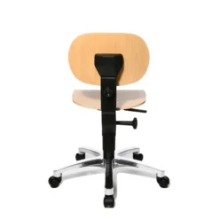 Tec 11 - Drehhocker Buche/Aluminium