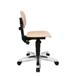 Tec 11 - Drehhocker Buche/Aluminium