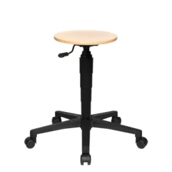 Tec 60 - Drehhocker Buche/Schwarz