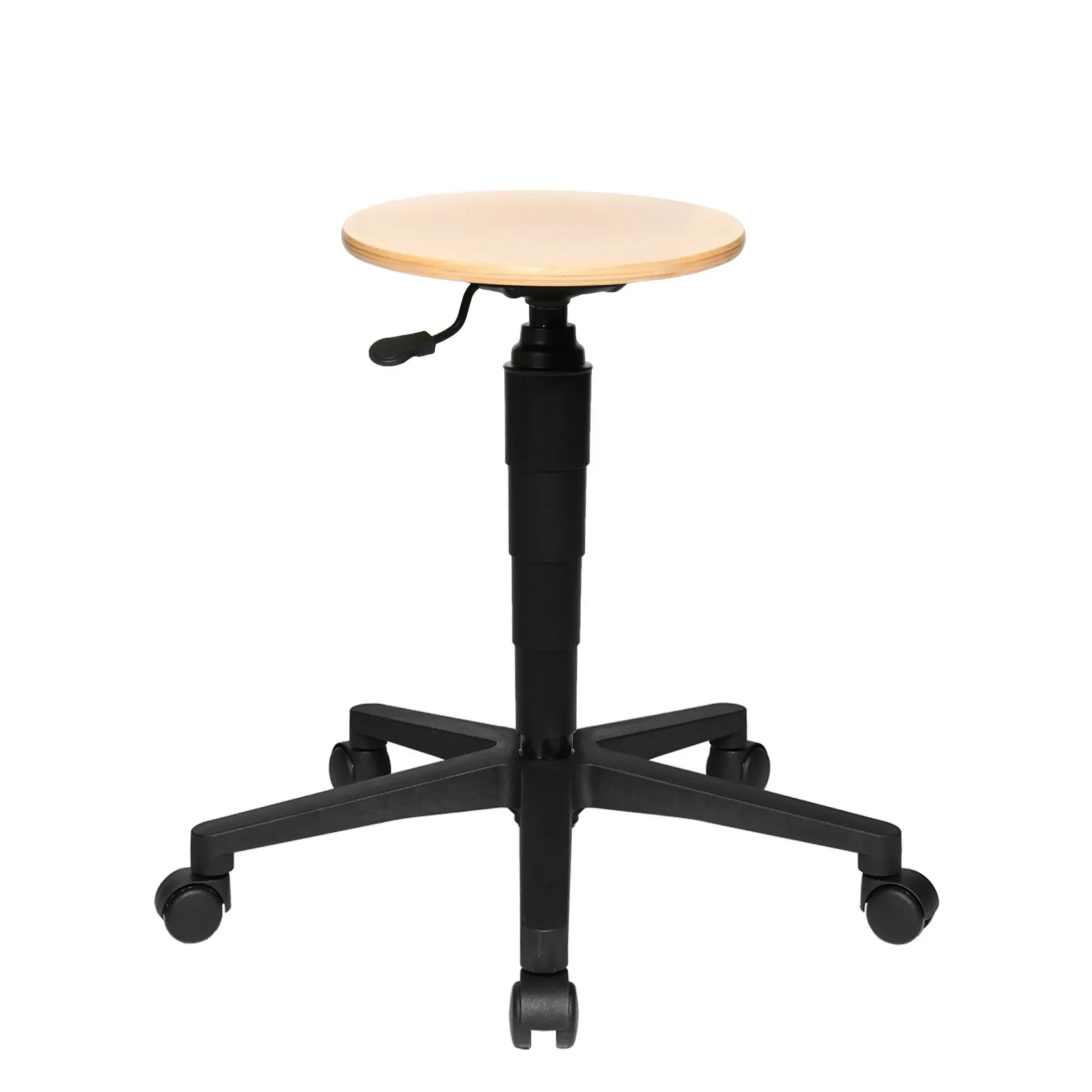 Tec 60 - Drehhocker Buche/Schwarz