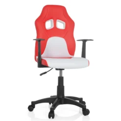 TEEN GAME AL - Kinderdrehstuhl Rot/Weiß