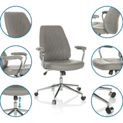 THEO I - Home Office Chefsessel Grau