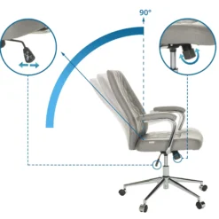 THEO I - Home Office Chefsessel Grau