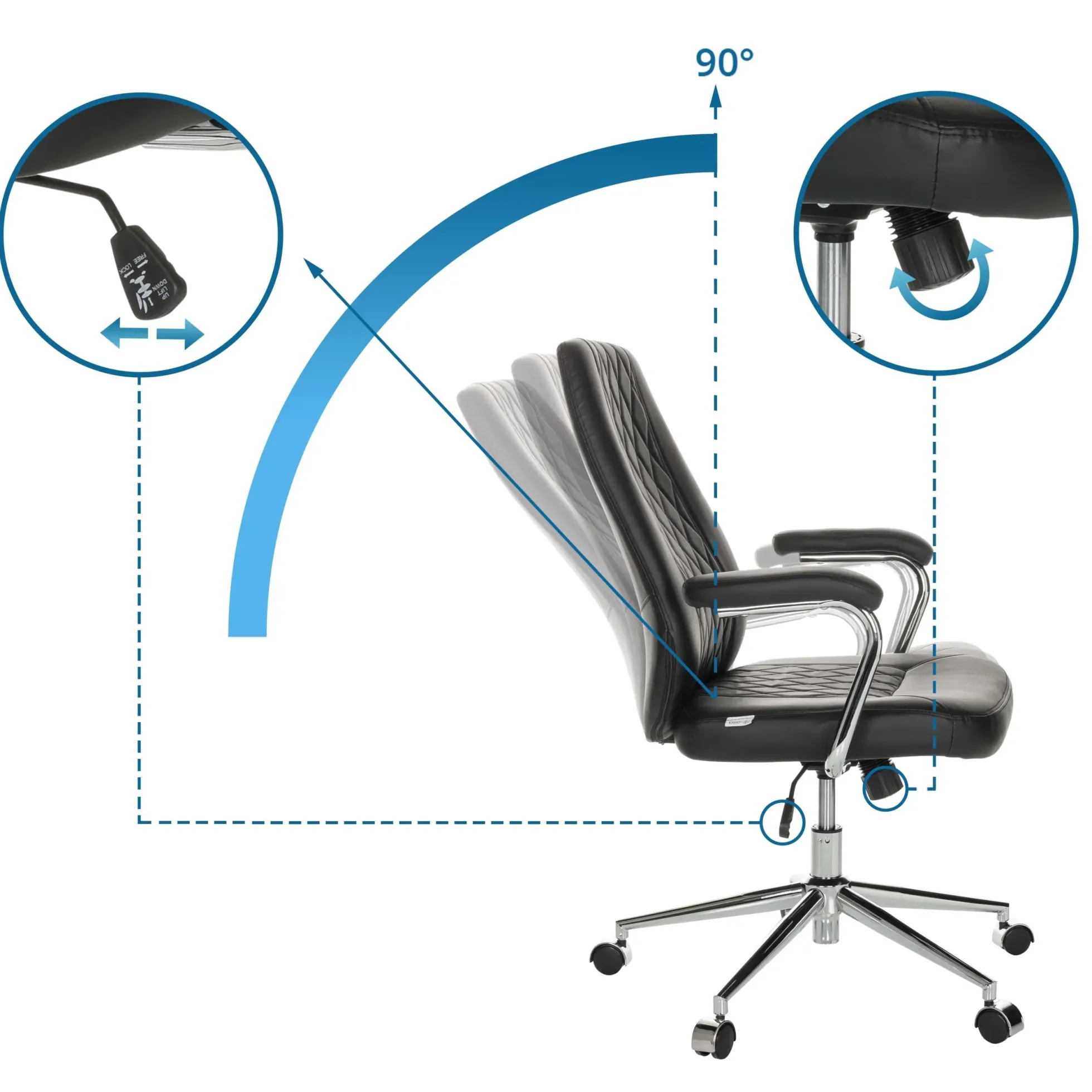 THEO I - Home Office Chefsessel Schwarz