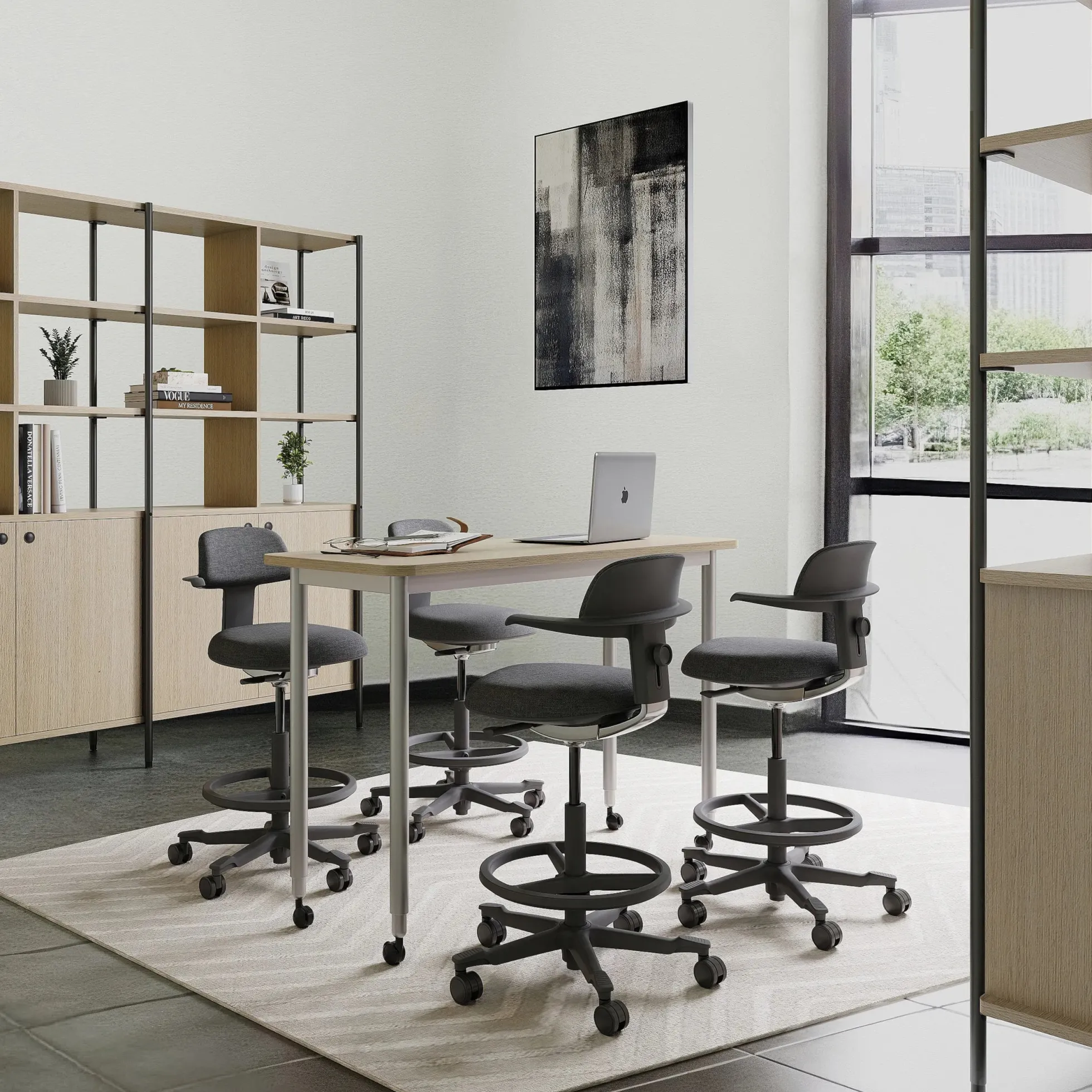TOP WORK 40 - Arbeitsstuhl Dunkelgrau
