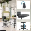 TOP WORK B - Counterstuhl Schwarz