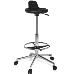 TOP WORK 03 - Drehhocker Schwarz