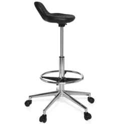TOP WORK 03 - Drehhocker Schwarz