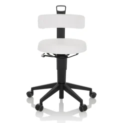 TOP WORK FLEX PU | Kunstleder - Drehhocker Weiß