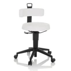 TOP WORK FLEX PU | Kunstleder - Drehhocker Weiß