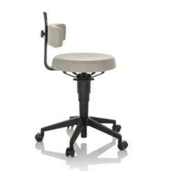 TOP WORK FLEX | Stoff - Drehhocker Grau