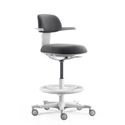 TOP WORK 40 W - Arbeitsstuhl Dunkelgrau