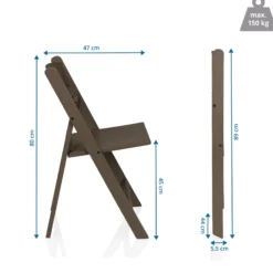 TRAVANO 1 - Outdoor Stuhl Braun